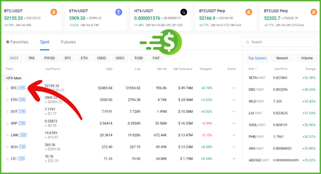 HTX-Margin-Trading