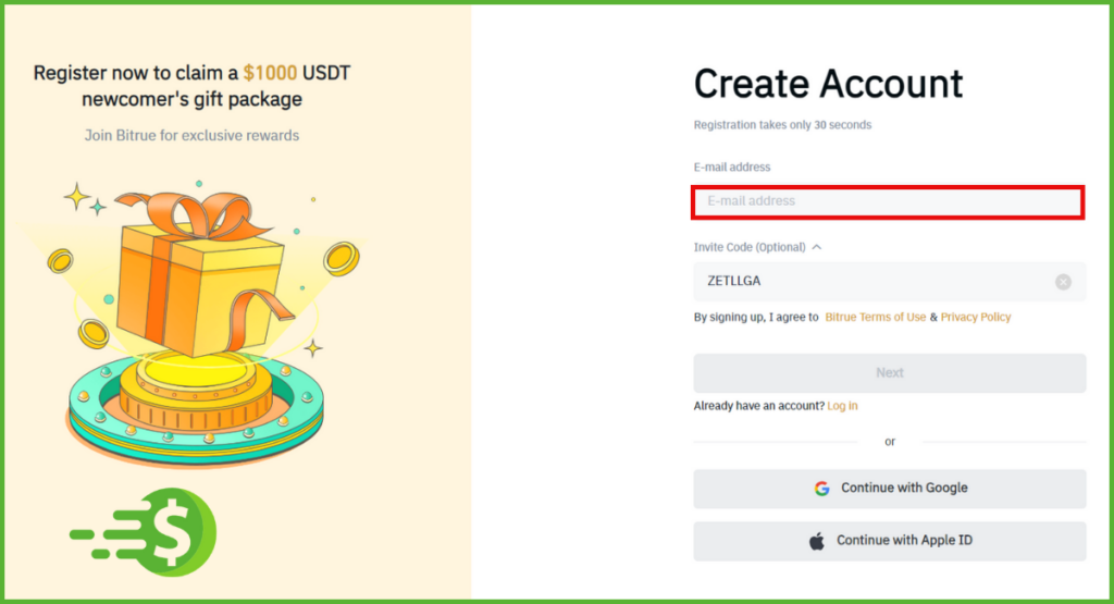 how-to-sign-up-bitrue-with-email-on-desktop