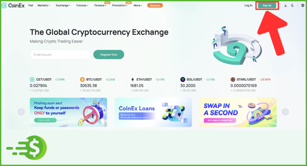 open-coinex-account-with-google