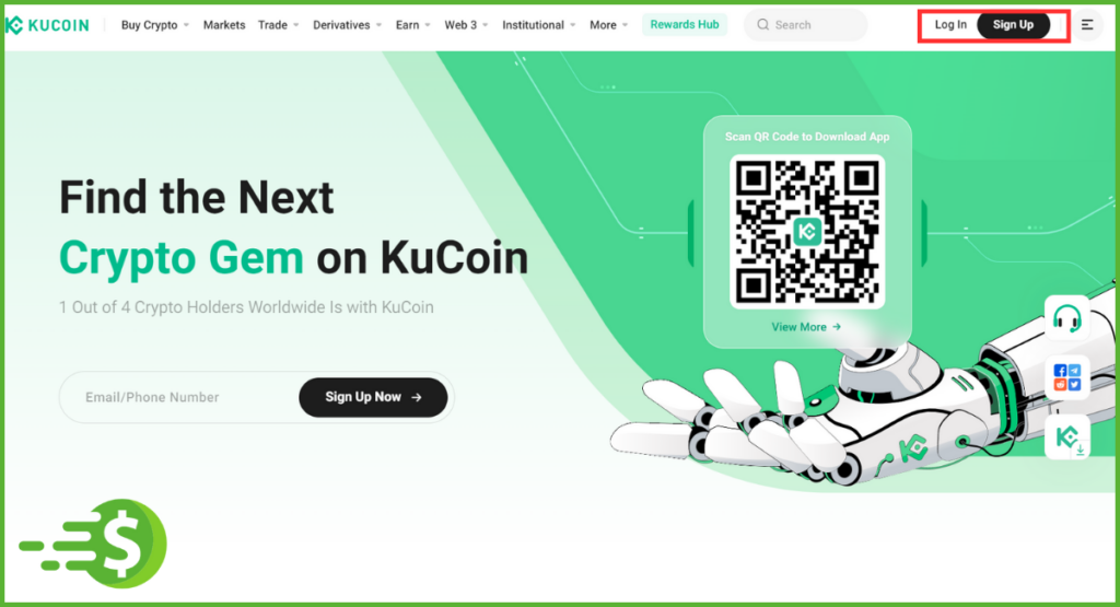 Open-Kucoin-Account-on-the-Website